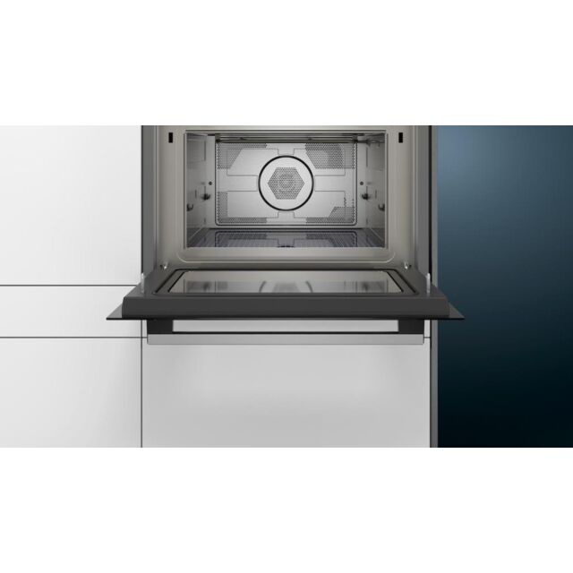 Siemens CM585AGS0B, Built-in microwave oven with hot air