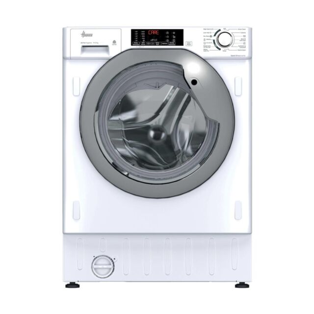 Hoover HBDS 4954DMS5-80 Integrated 9+5kg Washer Dryer - 1400 rpm - A/D Energy Rating - White with Silver Door