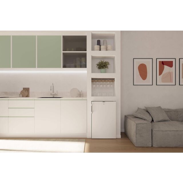 Hoover HONUQ2L58EWHK Undercounter Freezer with Handle - White