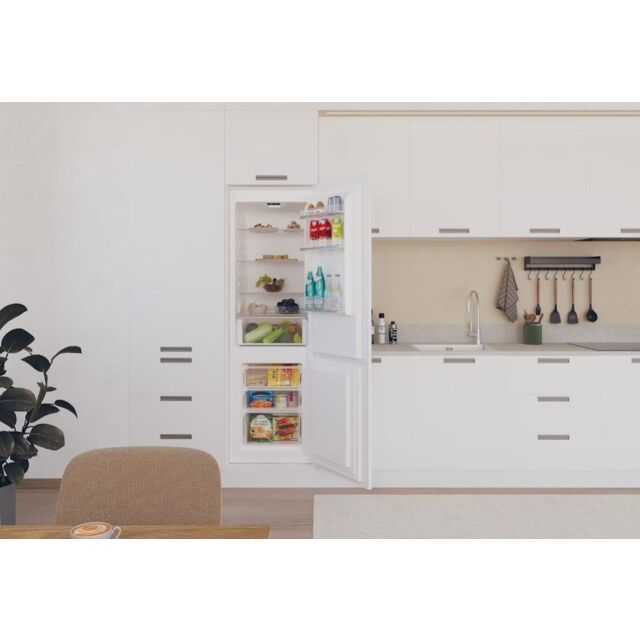 Candy CBBML18EK Integrated 70/30 Fridge Freezer - White - E Rated