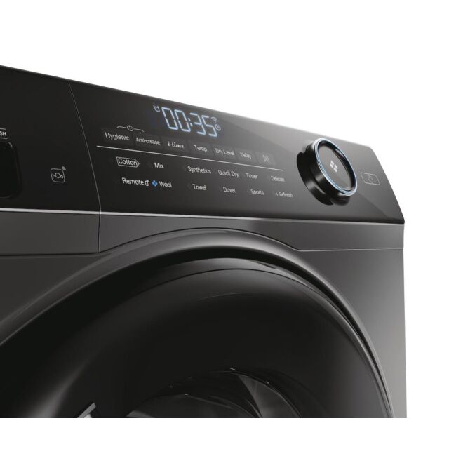 Haier HD90-A3959S I Pro Series 5 9kg Heat Pump Tumble Dryer - A+++ Energy Rated - Graphite