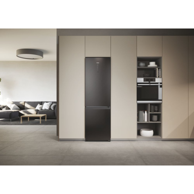 Haier HDW3620DNPD Fridge Freezer - Dark Inox - D Rated