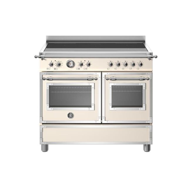 Bertazzoni HER105I2EAVT Heritage 100cm Range Cooker Twin Oven Induction Ivory