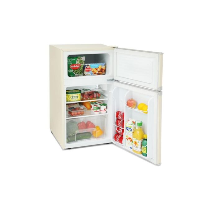 Montpellier MAB2035C Undercounter Retro Fridge Freezer in Cream