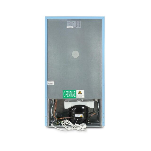 Montpellier MAB2035EPB Retro Undercounter Fridge Freezer In Pastel Blue
