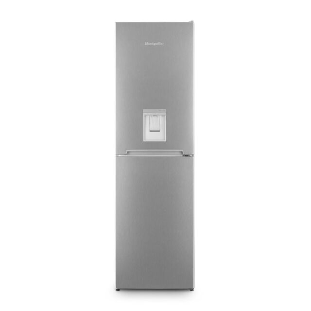Montpellier MFF183EXWD Frost Free Fridge Freezer With Water Dispenser In Inox