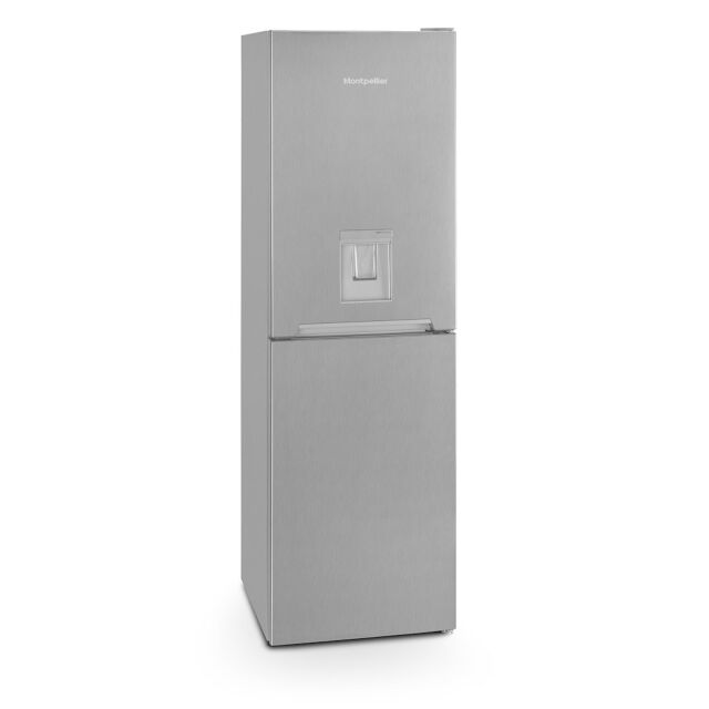 Montpellier MFF183EXWD Frost Free Fridge Freezer With Water Dispenser In Inox