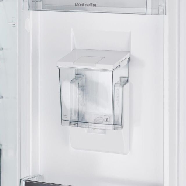 Montpellier MFF183EXWD Frost Free Fridge Freezer With Water Dispenser In Inox