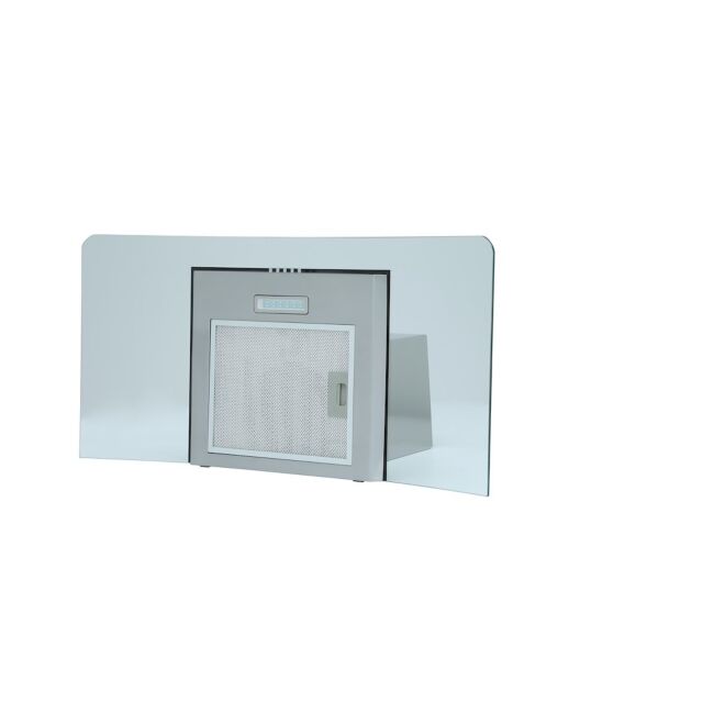 Montpellier MHG900X 90cm Curved Glass Cooker Hood In Stainless Steel