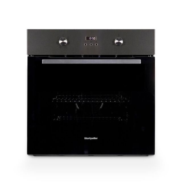 Montpellier MSBFO65SST 65ltr Built In Single Oven With Digital Timer