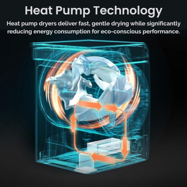 Teknix TKHP8HW 8kg Heat Pump Tumble Dryer - White