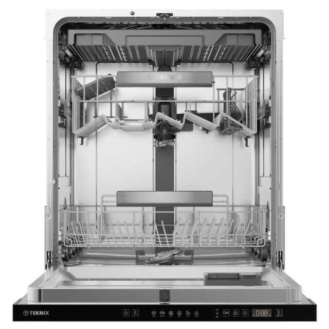 Teknix TX3BD608  Black Full Size Dishwasher  15 Place Settings  C Energy Rating