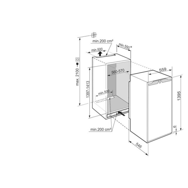 Liebherr IRBd4570 Fully Integrated Larder Fridge