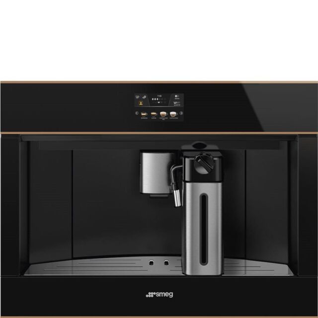 Smeg CMS4604NR 45cm Integrated Coffee Machine, Copper