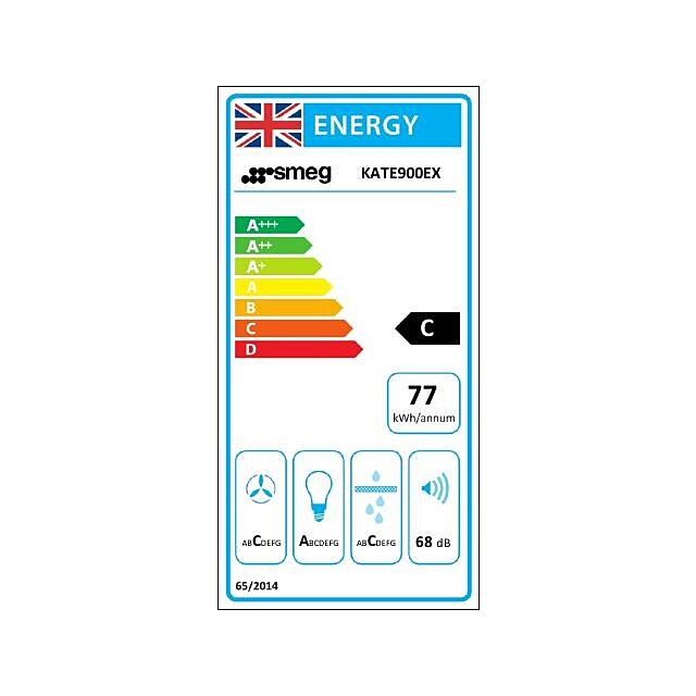 Smeg KATE900EX 90cm Stainless Steel T-shape Chimney Hood