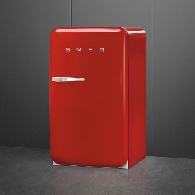 Smeg FAB10HRRD6 Retro Mini Fridge with Ice Box Right Hand Hinge - Red