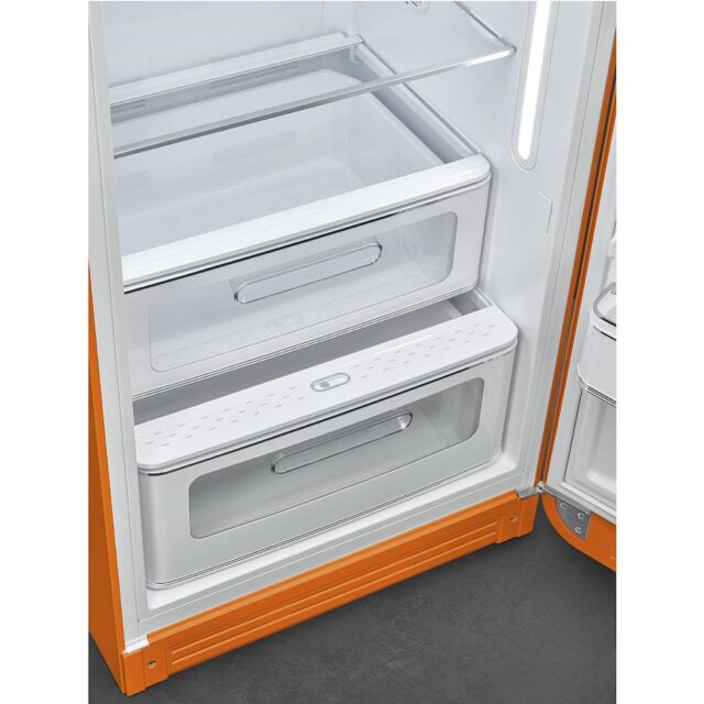Smeg FAB28ROR5UK Retro Tall Fridge with Ice Box - Orange