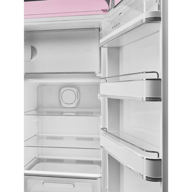 Smeg FAB28RPK5UK Retro Tall Fridge with Ice Box - Pink