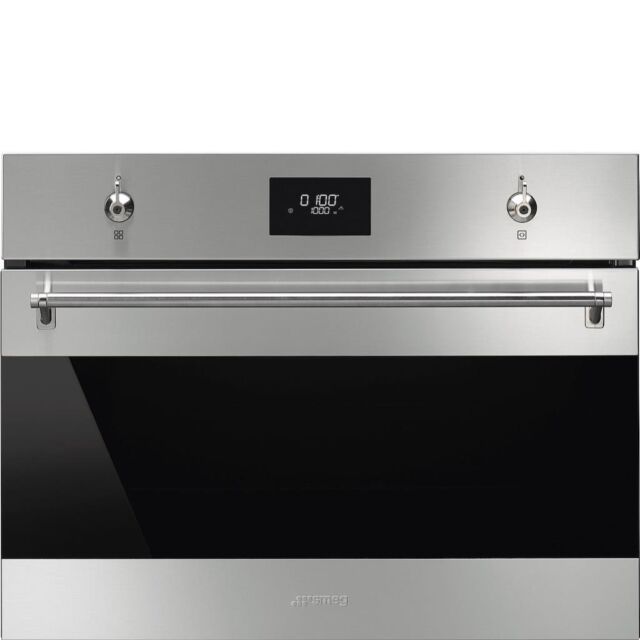 Smeg SO4301M1X 45cm Classic Combi Microwave, Stainless Steel
