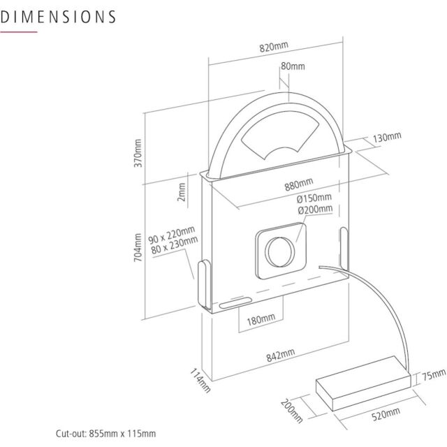 Caple DD925CO Downdraft Hood