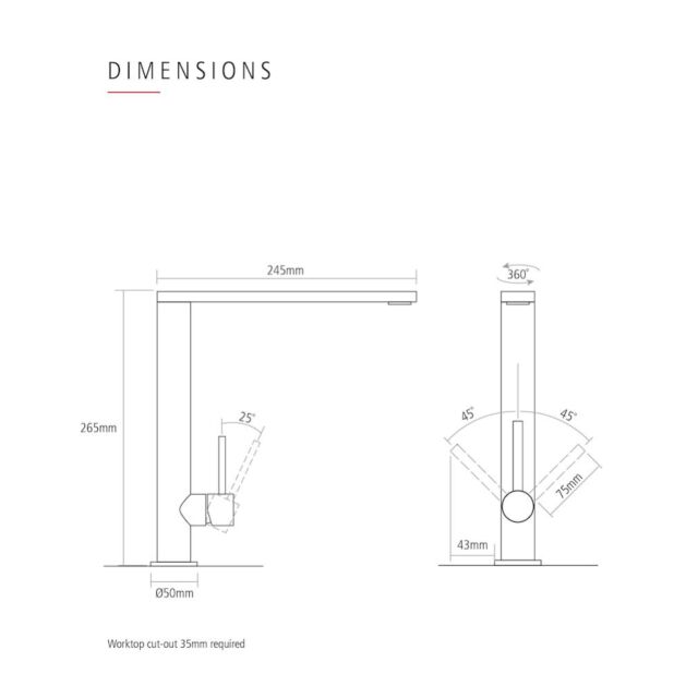 Caple KAR/GD Single Lever Tap