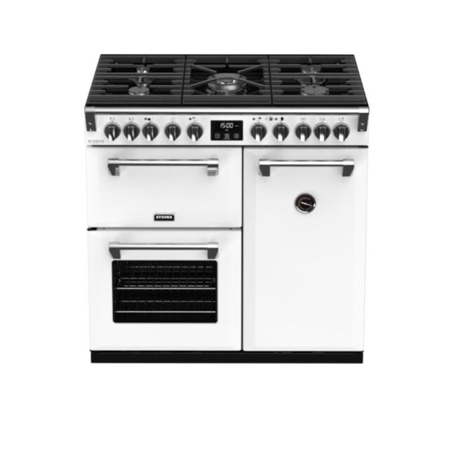 Stoves ST RICH DX S900DF CB Iwh 90cm Dual Fuel Range Cooker