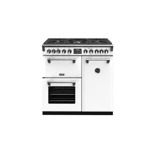 Stoves ST RICH DX S900DF CB Iwh 90cm Dual Fuel Range Cooker