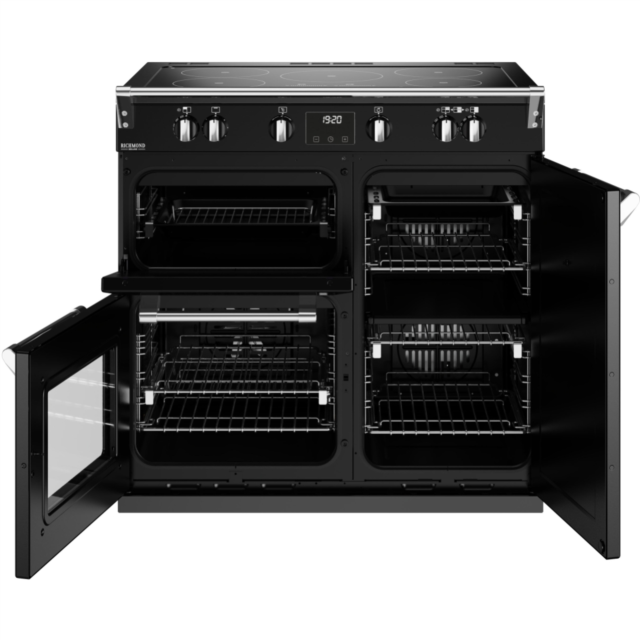 Stoves Richmond Deluxe ST DX RICH D900Ei TCH BK 90cm Electric Induction (Touch Control) Range Cooker