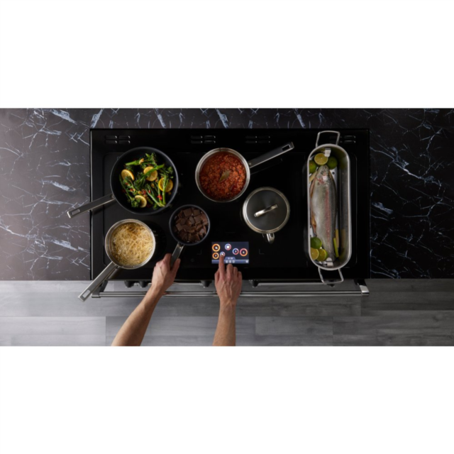 Stoves Richmond Deluxe ST DX RICH D1100Ei ZLS BK 110cm Electric Induction (Zoneless) Range Cooker