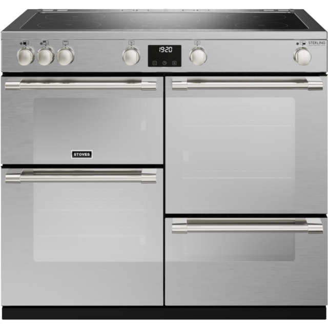 Stoves Sterling Deluxe ST DX STER D1000Ei TCH SS 100cm Electric Induction (Touch Control) Range Cooker