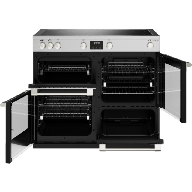 Stoves Sterling Deluxe ST DX STER D1000Ei TCH SS 100cm Electric Induction (Touch Control) Range Cooker