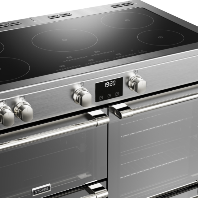 Stoves Sterling Deluxe ST DX STER D1000Ei TCH SS 100cm Electric Induction (Touch Control) Range Cooker