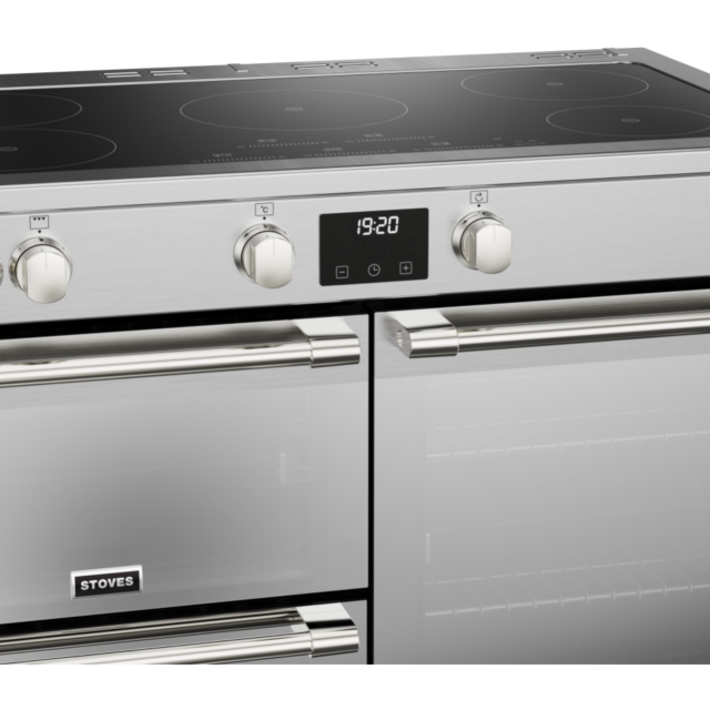 Stoves Sterling Deluxe ST DX STER D1000Ei TCH SS 100cm Electric Induction (Touch Control) Range Cooker