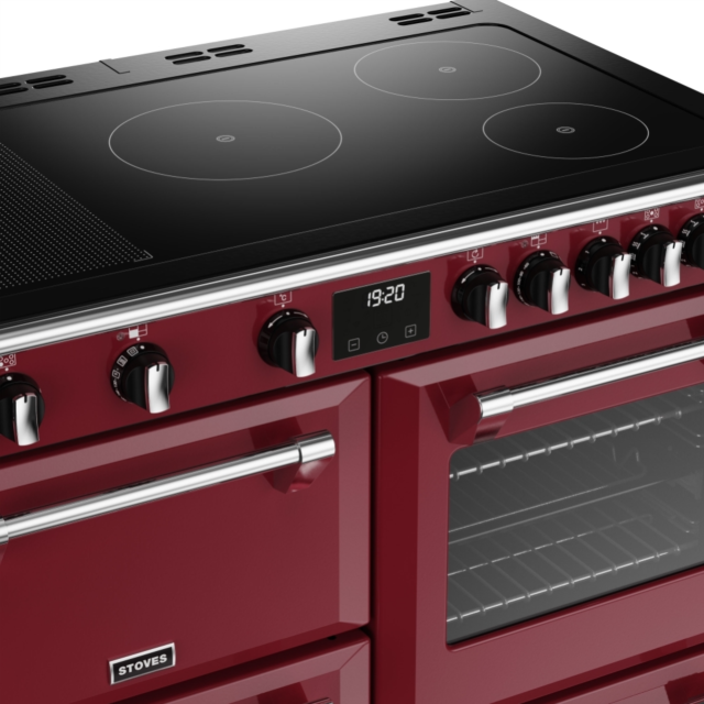 Stoves Richmond Deluxe ST DX RICH D1000Ei RTY CRE 100cm Electric Induction (Rotary Control) Range Cooker