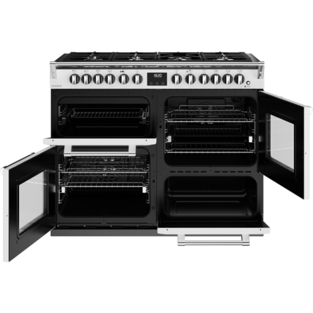 Stoves Richmond Deluxe ST DX RICH D1100DF IWH 110cm Dual Fuel Range Cooker