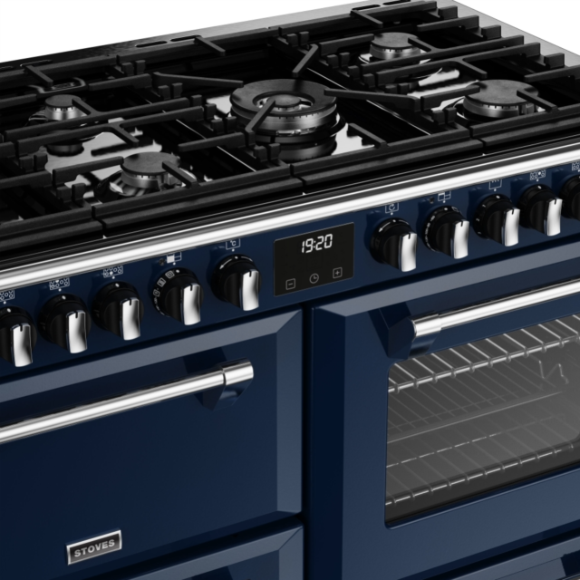 Stoves Richmond Deluxe ST DX RICH D1100DF MBL 110cm Dual Fuel Range Cooker