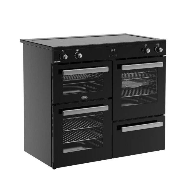 Belling RCA COOKCENTRE 100Ei 100cm Electric Induction Touch Range Cooker - Black