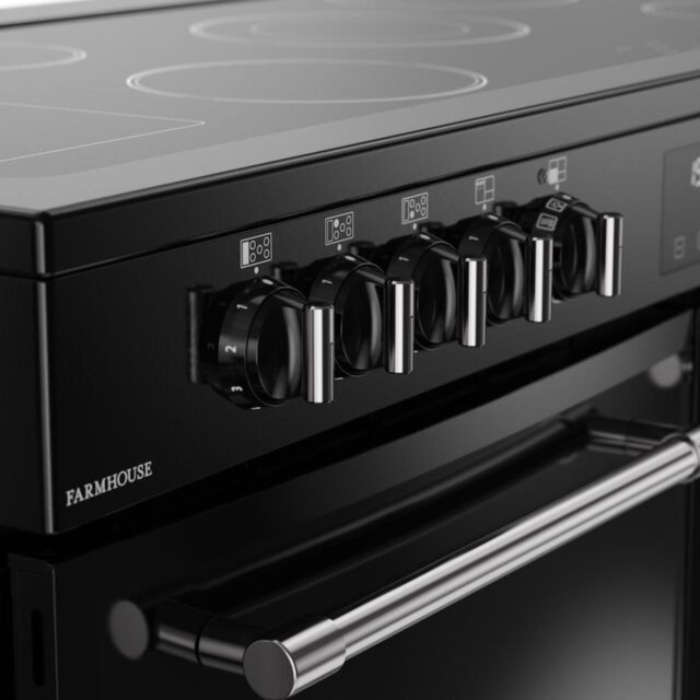Belling RCA FARMHOUSE 110E 110cm Electric Ceramic Range Cooker - Black