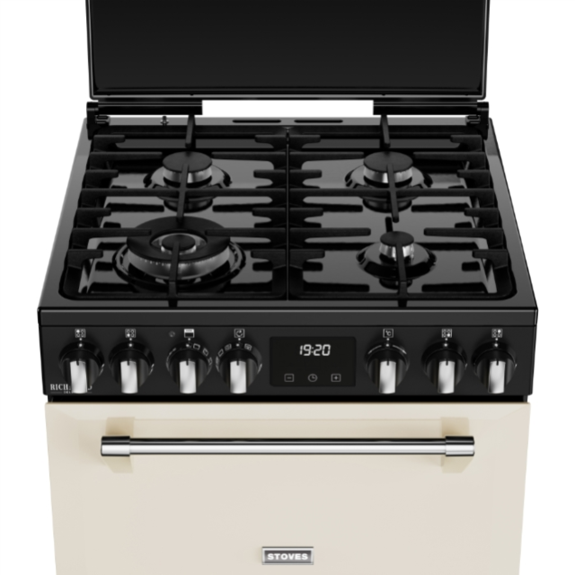 Stoves DX MRA RICH 60DF 60cm Dual Fuel Cooker with Double Oven - Cream