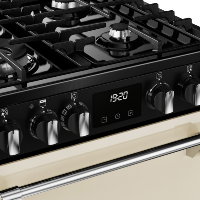 Stoves DX MRA RICH 60DF 60cm Dual Fuel Cooker with Double Oven - Cream