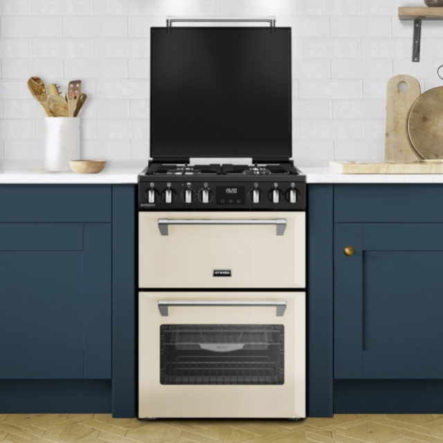 Stoves DX MRA RICH 60DF 60cm Dual Fuel Cooker with Double Oven - Cream