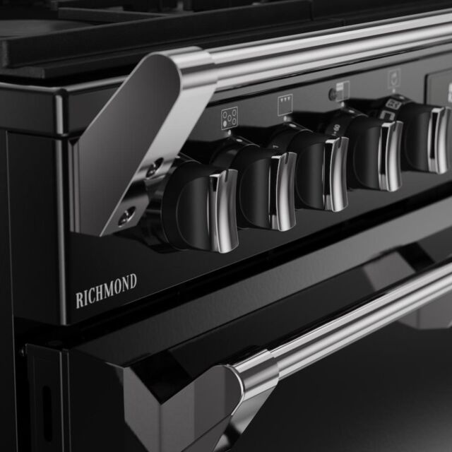 Stoves RCA RICH 90DF 90cm Richmond Dual Fuel Range Cooker - Black