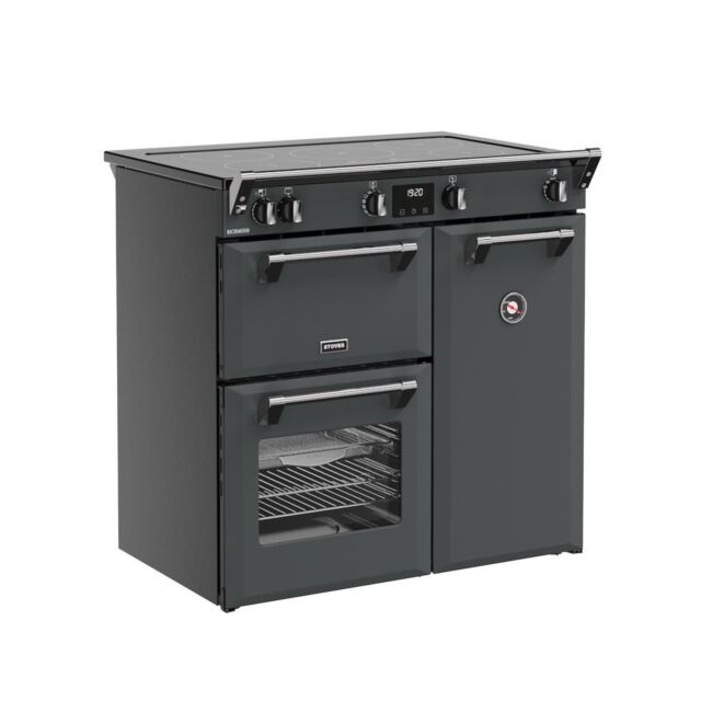 Stoves RCA RICH 90Ei TCH 90cm Richmond Electric Induction Touch Range Cooker - Anthracite