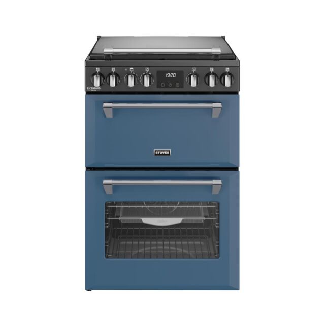 Stoves DX MRA RICH 60DF 60cm Dual Fuel Cooker with Double Oven - Twilight Blue