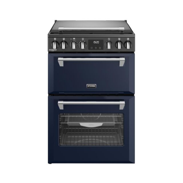 Stoves DX MRA RICH 60DF 60cm Dual Fuel Cooker with Double Oven - Midnight Blue
