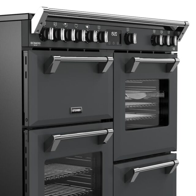 Stoves DX RCA RICH 100Ei RTY 100cm Richmond DX Electric Induction Rotary Range Cooker - Anthracite Grey