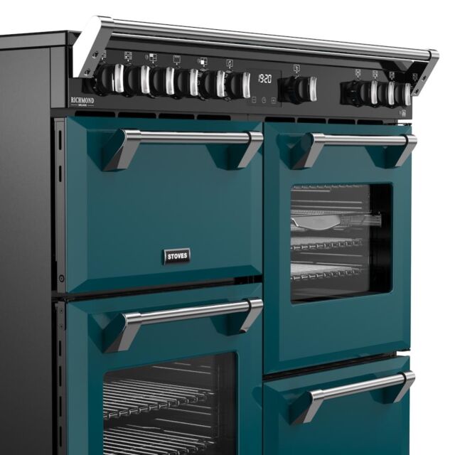 Stoves DX RCA RICH 100Ei RTY 100cm Richmond DX Electric Induction Rotary Range Cooker - Deep Marine