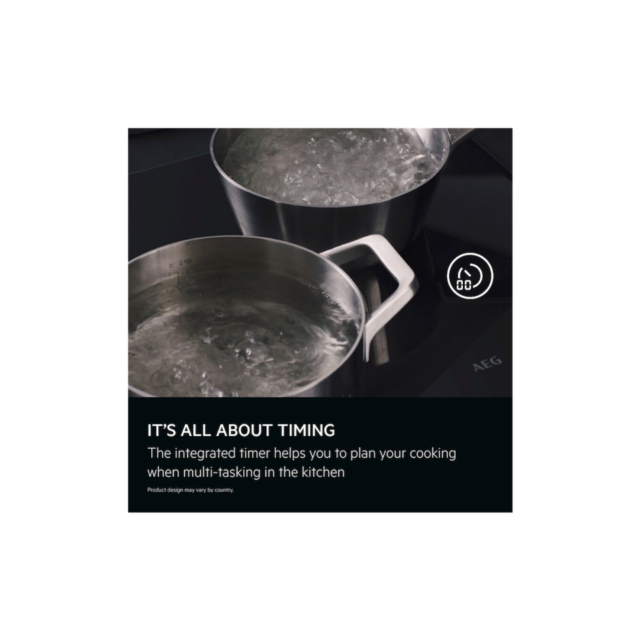 AEG IKX64301CB 3000 Induction Hob with Hob2Hood