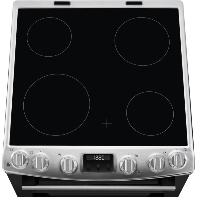 AEG CCX6540ACM Ceramic Electric Cooker with Double Oven