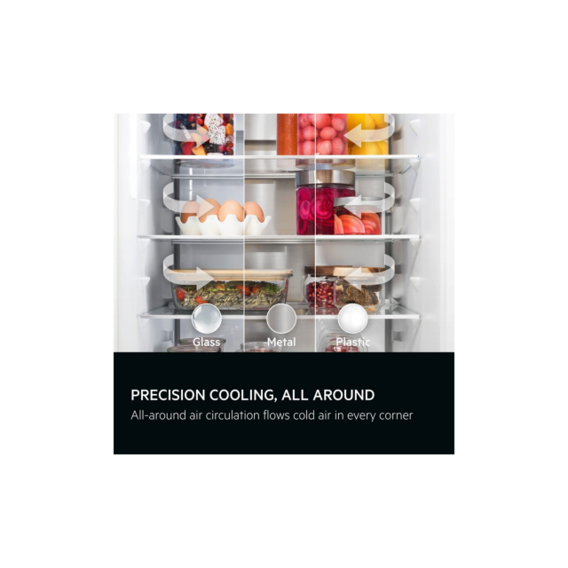 AEG NSC8M192DS 8000 Cooling 360° Integrated Fridge Freezer